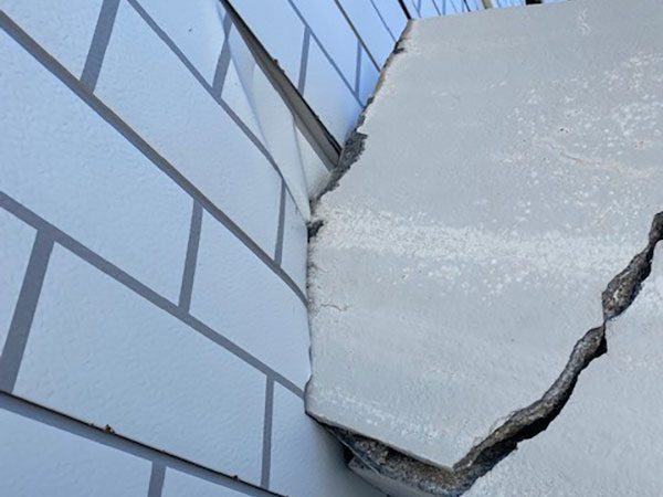 煙突撤去工事②