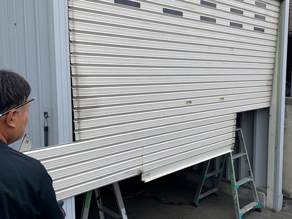 シャッター修繕工事③
