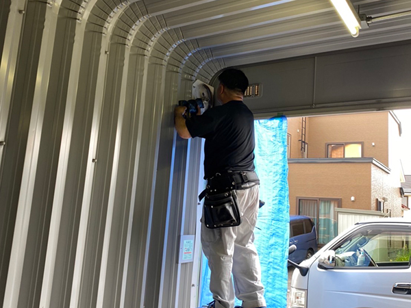 シャッター修繕工事④