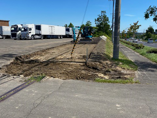 駐車場増設工事①