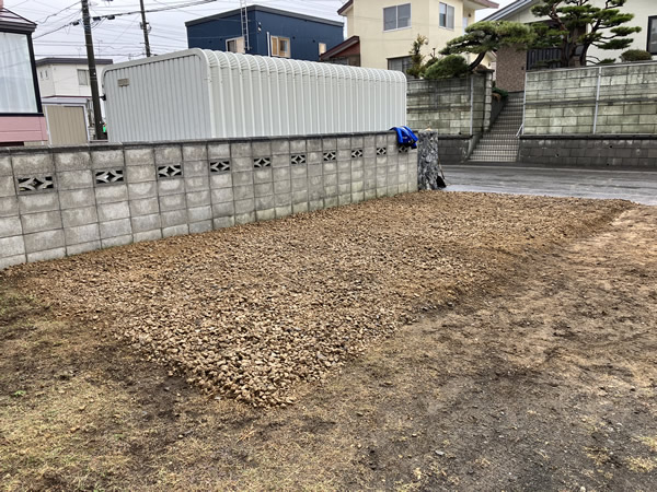 清田区車庫撤去工事③