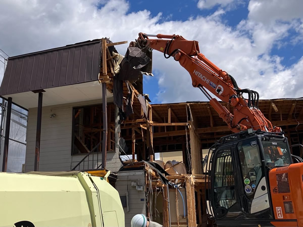 西野アパート解体工事②