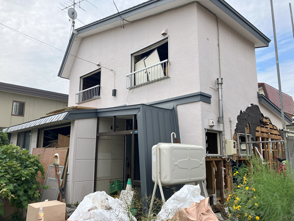 手稲区 戸建解体工事①
