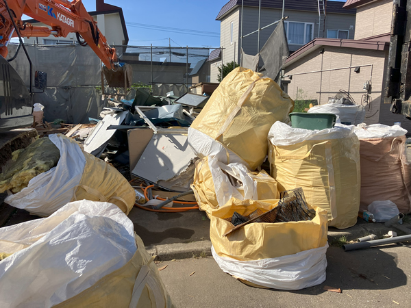 手稲区 戸建解体工事②