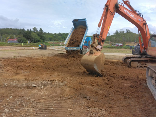 ニセコ 土木工事現場①