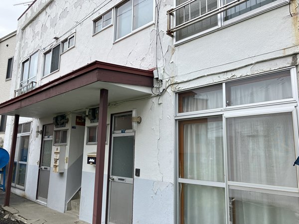 白石区 アパート解体工事①