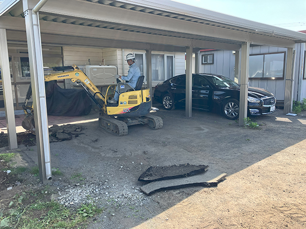 令和6年 6月 東区 駐車場舗装工事②