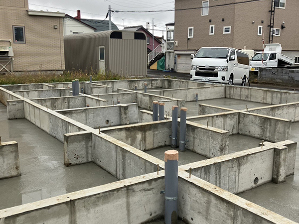 令和6年 12月 俱知安町 アパート新築工事①